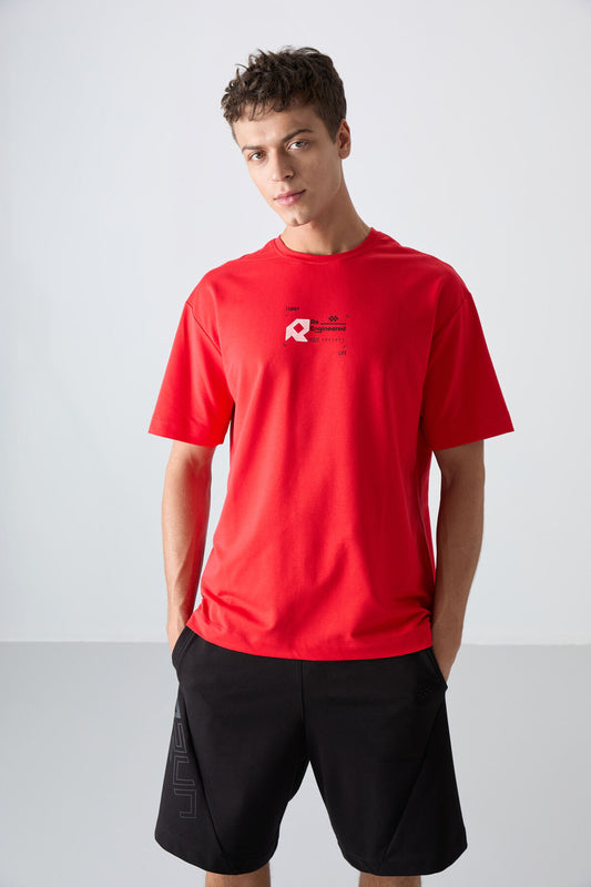 Fiesta Cotton Thick Soft Textured Oversize Fit Printed Men's T-Shirt - 88350