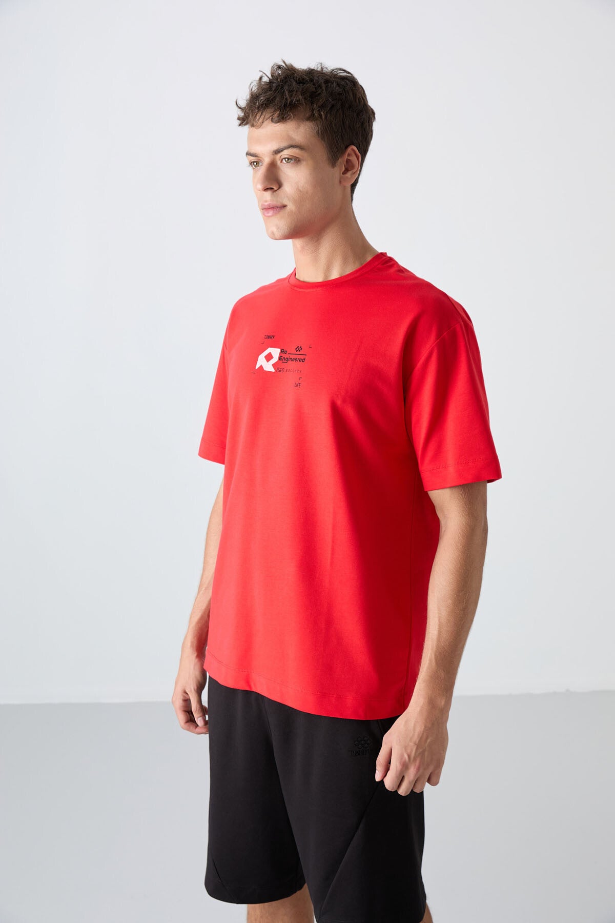 Fiesta Cotton Thick Soft Textured Oversize Fit Printed Men's T-Shirt - 88350