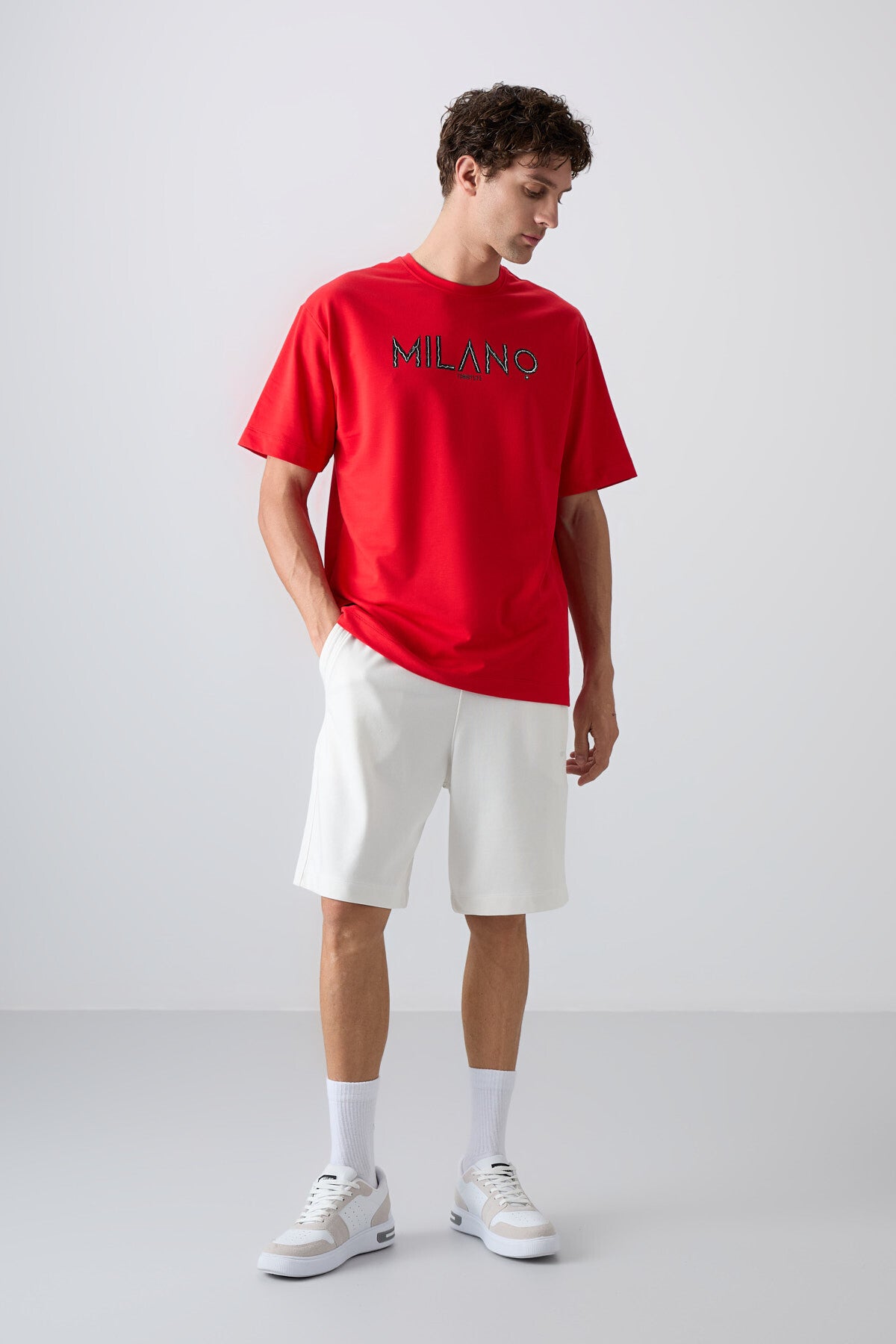 Fiesta Cotton Thick Soft Textured Oversize Fit Printed Men's T-Shirt - 88345