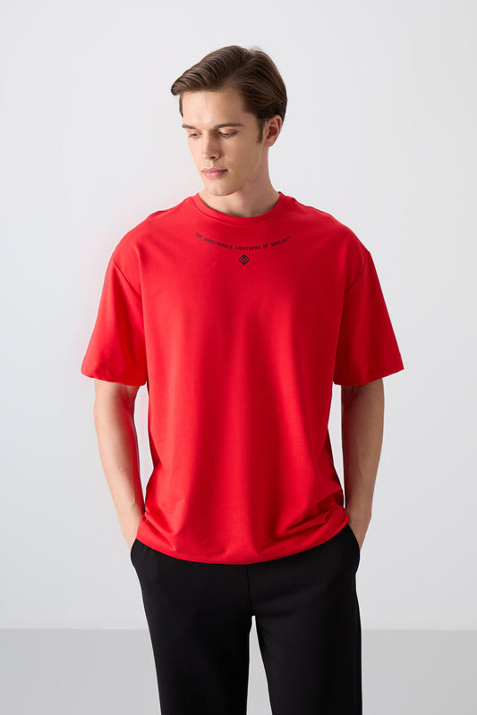 Fiesta Cotton Thick Soft Textured Oversize Fit Printed Men's T-Shirt - 88343