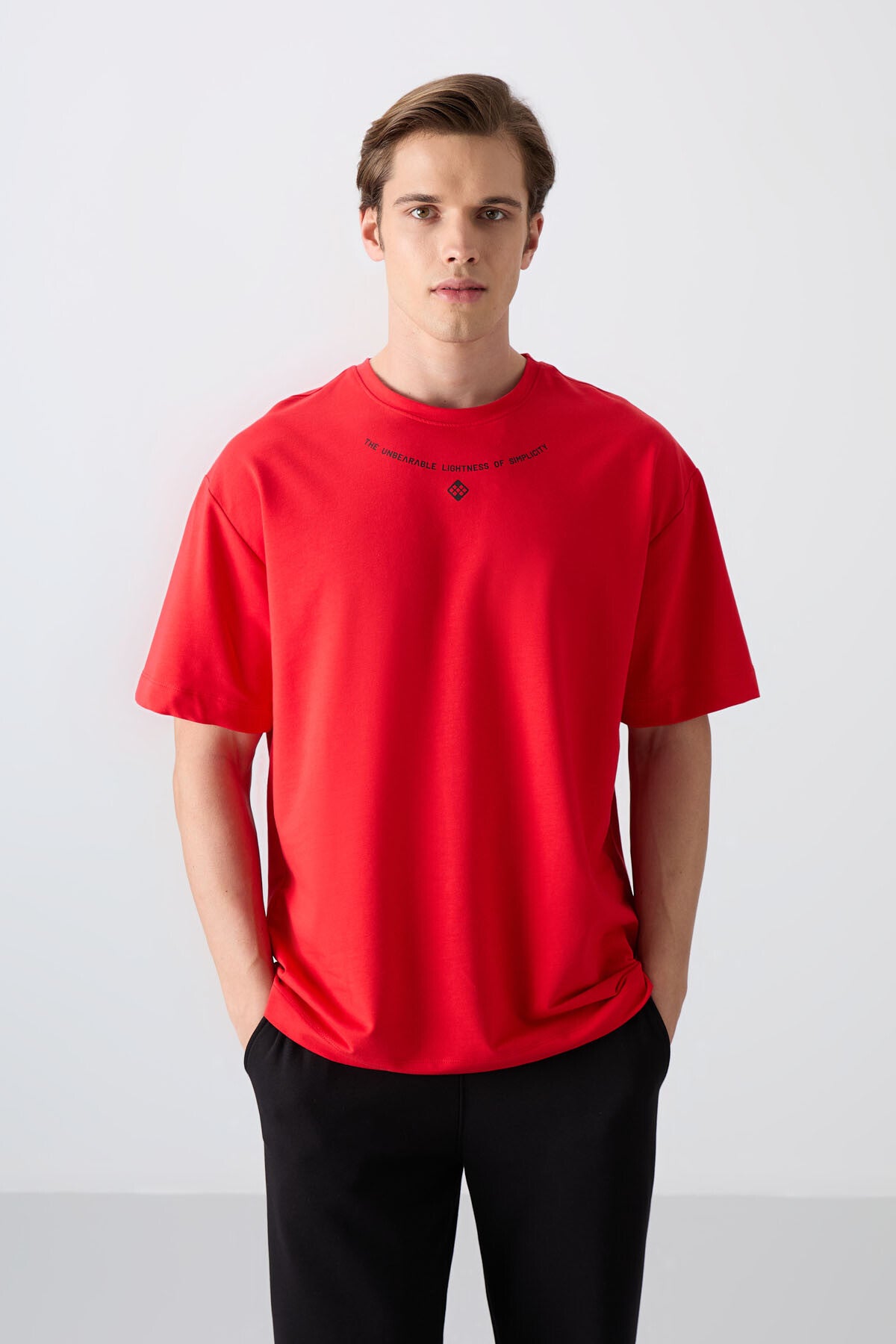 Fiesta Cotton Thick Soft Textured Oversize Fit Printed Men's T-Shirt - 88343
