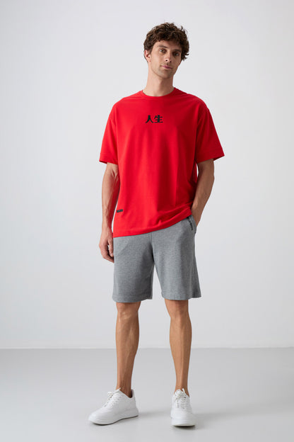 Fiesta Cotton Thick Soft Textured Oversize Fit Printed Men's T-Shirt - 88342