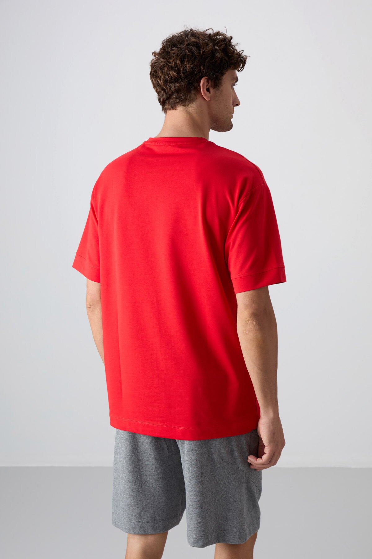 Fiesta Cotton Thick Soft Textured Oversize Fit Printed Men's T-Shirt - 88342