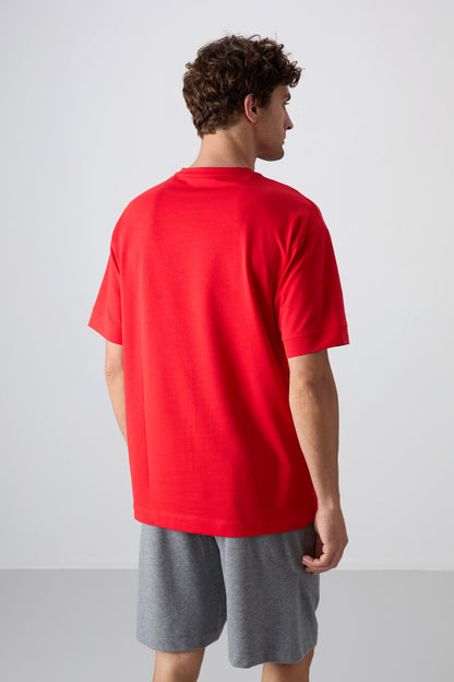 Fiesta Cotton Thick Soft Textured Oversize Fit Printed Men's T-Shirt - 88342