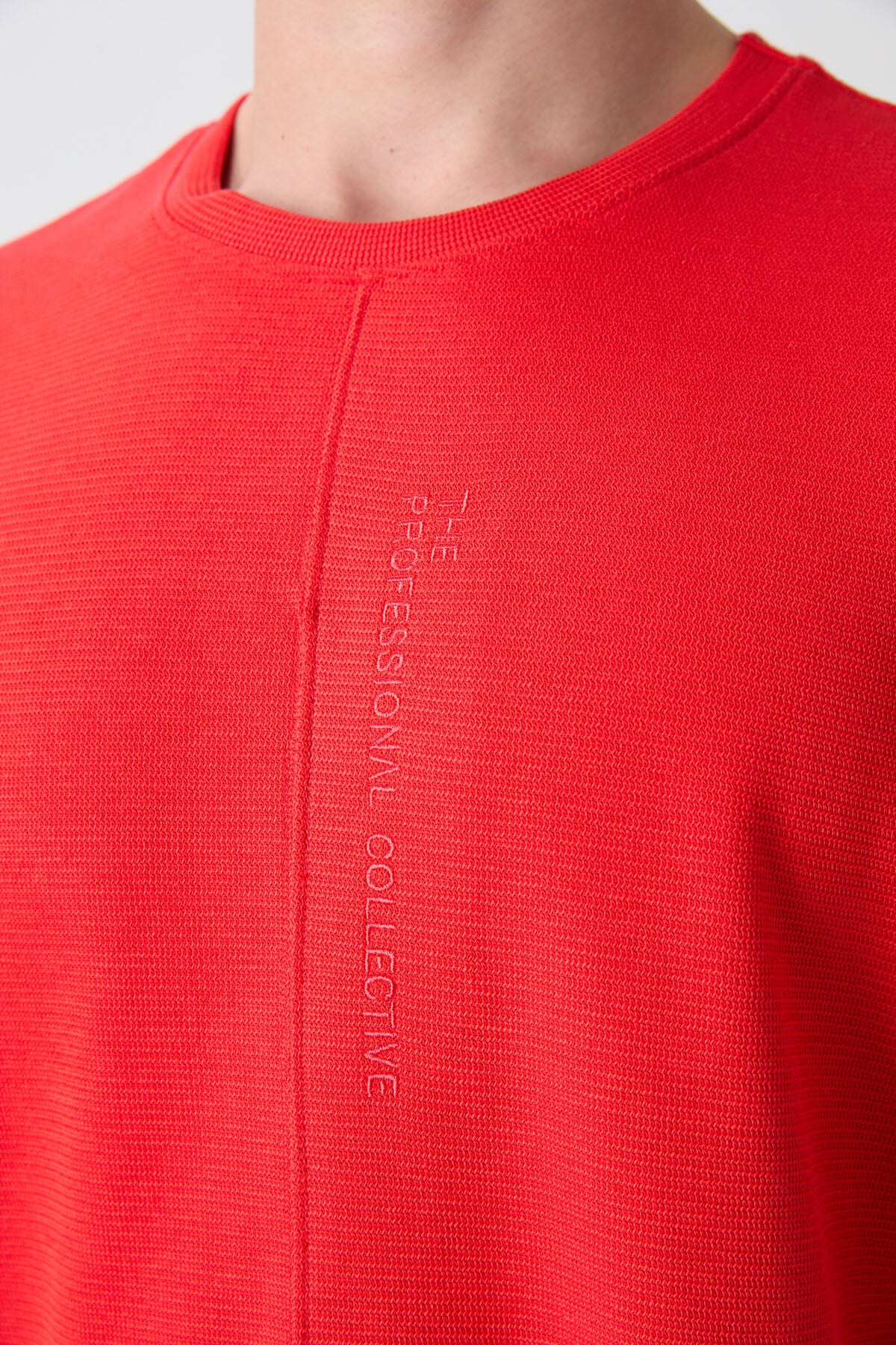 Fiesta Cotton Thick Textured Surface Oversize Fit Basic Men's T-Shirt - 88337