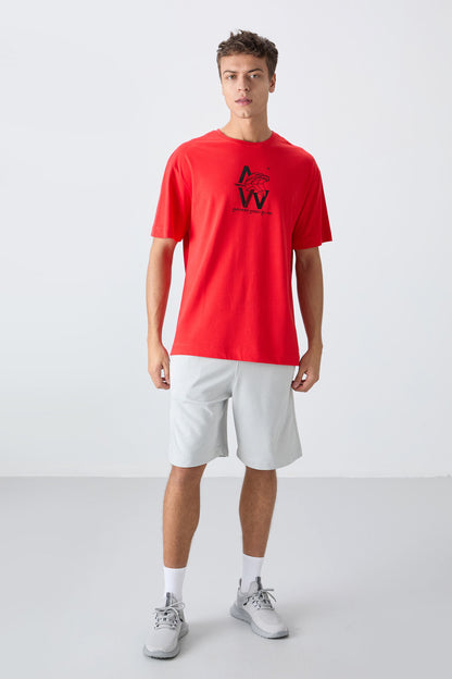Fiesta Cotton Thick Soft Textured Oversize Fit Printed Men's T-Shirt - 88332