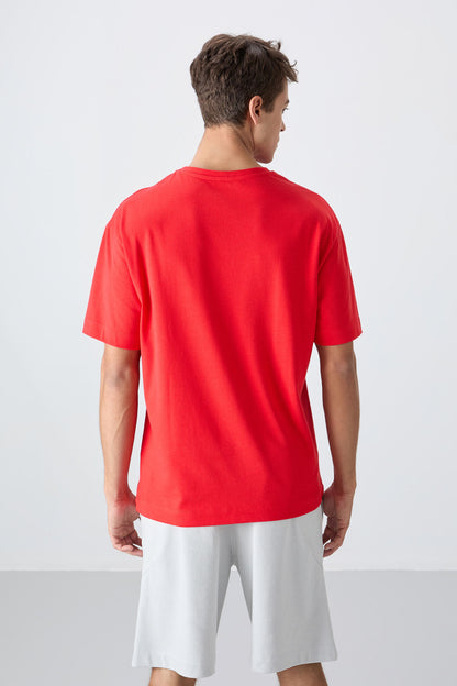 Fiesta Cotton Thick Soft Textured Oversize Fit Printed Men's T-Shirt - 88332