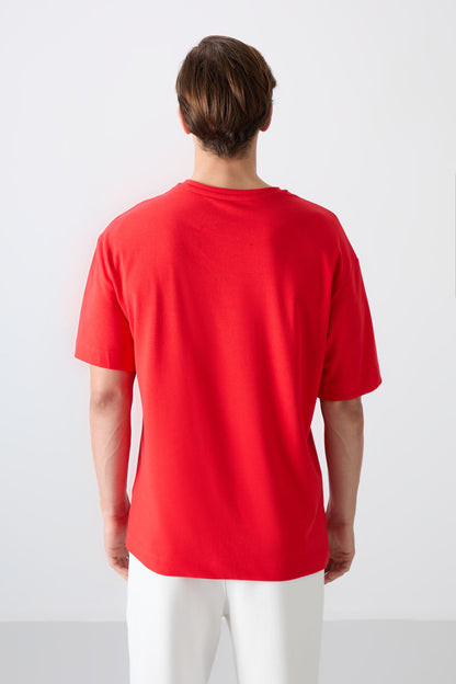 Fiesta Cotton Thick Soft Textured Oversize Fit Printed Men's T-Shirt - 88334