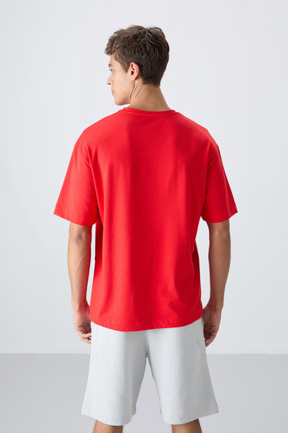 Fiesta Cotton Thick Soft Textured Oversize Fit Printed Men's T-Shirt - 88331
