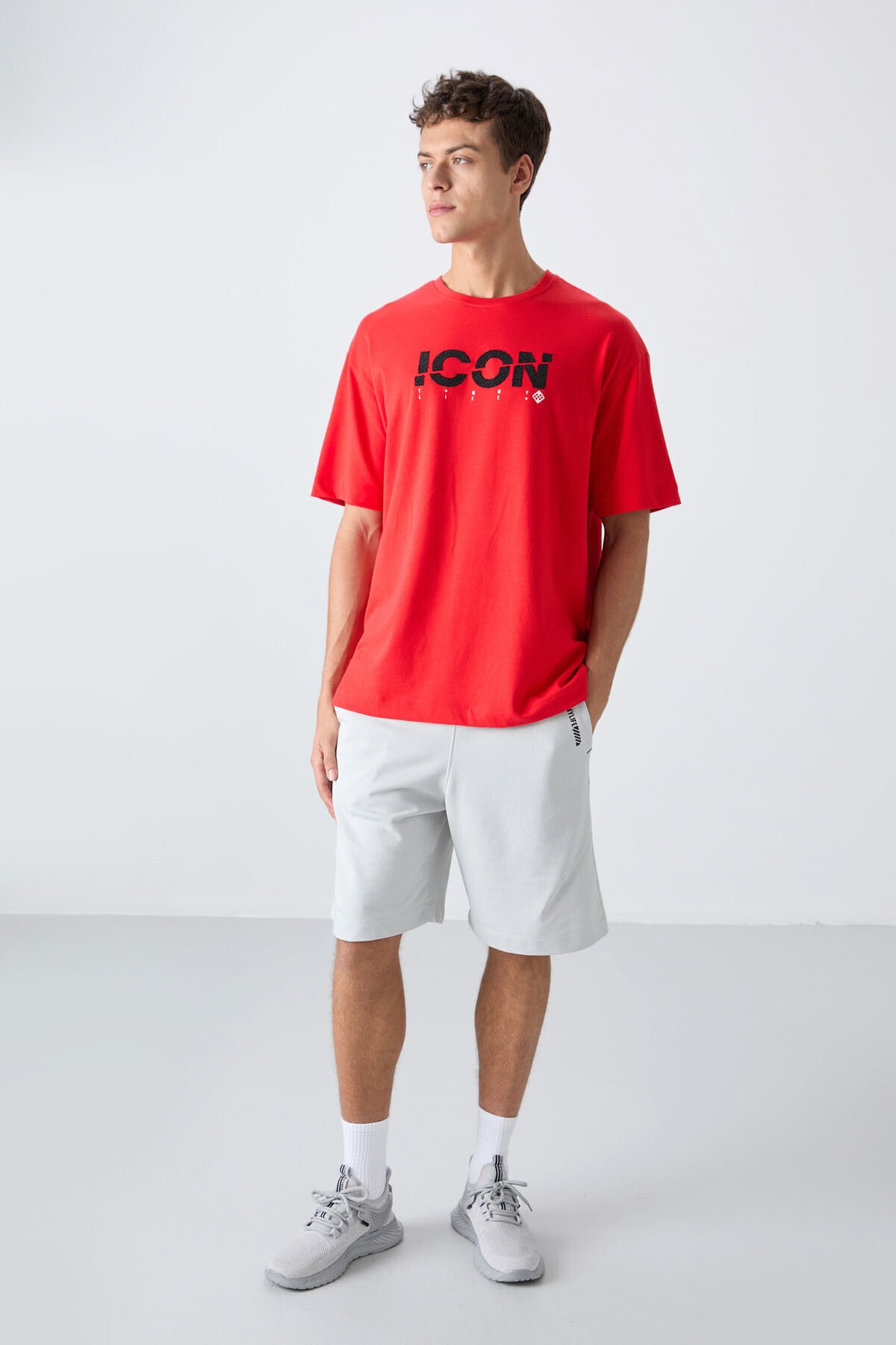 Fiesta Cotton Thick Soft Textured Oversize Fit Printed Men's T-Shirt - 88331