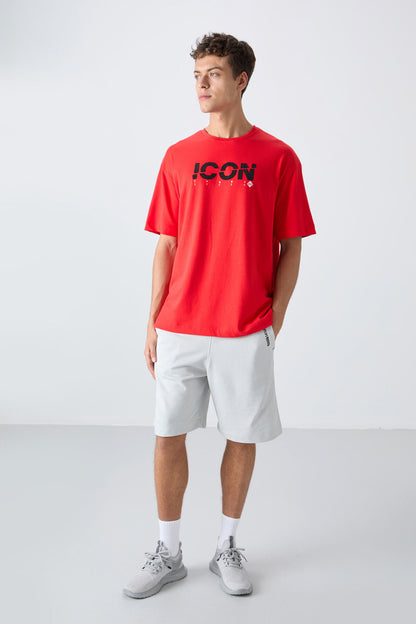 Fiesta Cotton Thick Soft Textured Oversize Fit Printed Men's T-Shirt - 88331