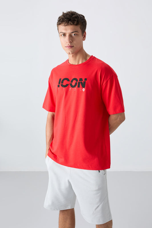 Fiesta Cotton Thick Soft Textured Oversize Fit Printed Men's T-Shirt - 88331