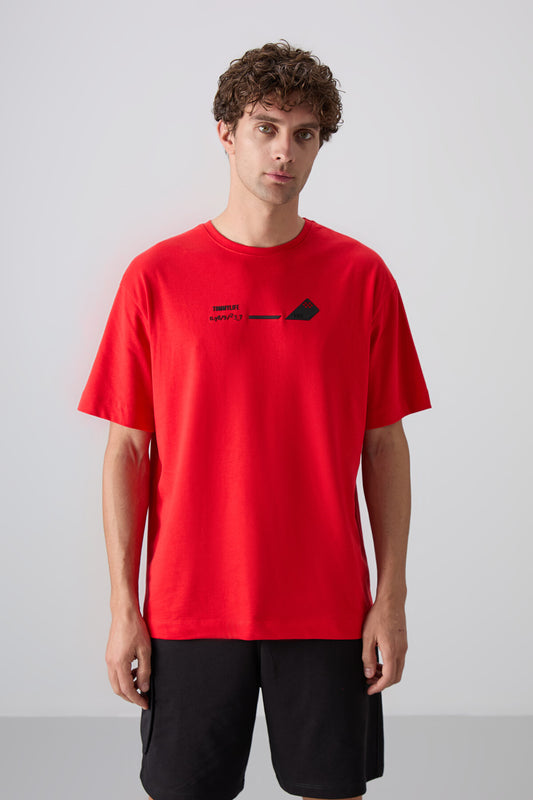 Fiesta Cotton Thick Soft Textured Oversize Fit Printed Men's T-Shirt - 88330