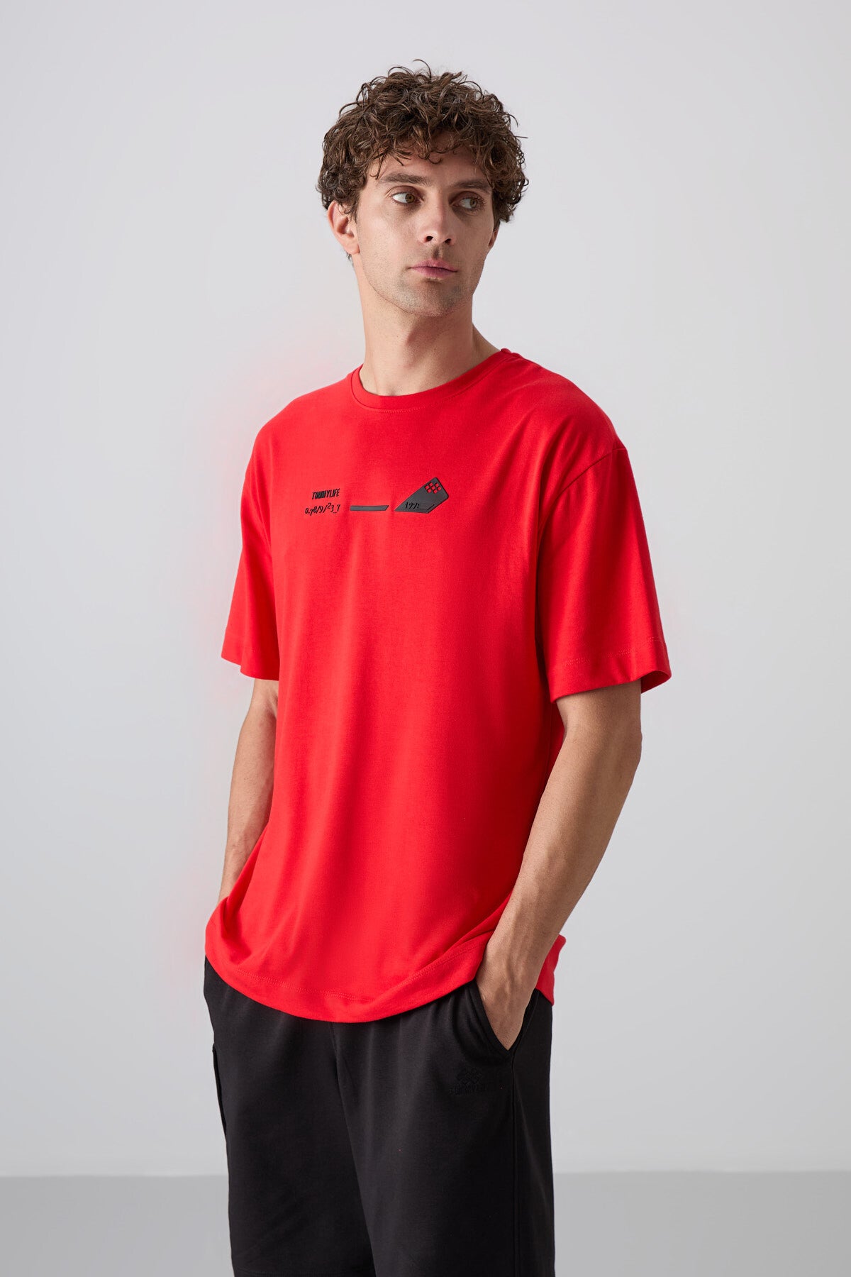Fiesta Cotton Thick Soft Textured Oversize Fit Printed Men's T-Shirt - 88330