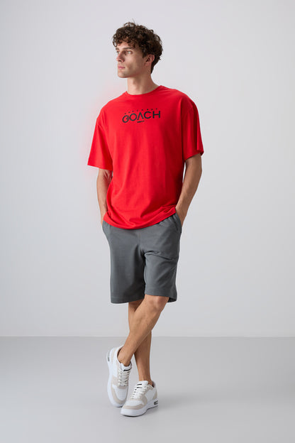 Fiesta Cotton Thick Soft Textured Oversize Fit Printed Men's T-Shirt - 88329