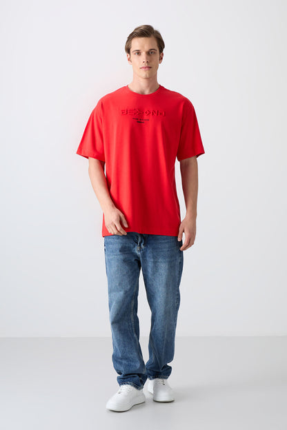 Fiesta Cotton Thick Soft Textured Oversize Fit Printed Men's T-Shirt - 88328
