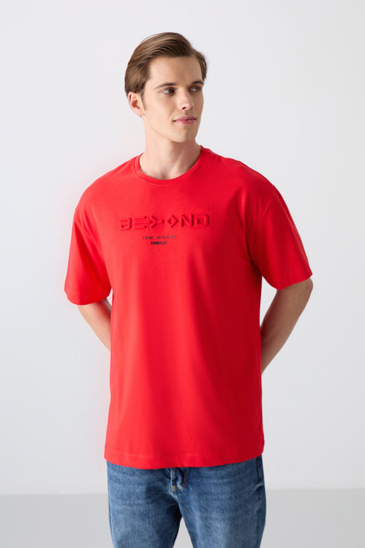 Fiesta Cotton Thick Soft Textured Oversize Fit Printed Men's T-Shirt - 88328