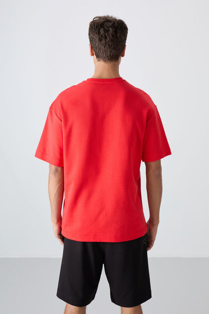 Fiesta Cotton Thick Soft Textured Oversize Fit Printed Men's T-Shirt - 88324