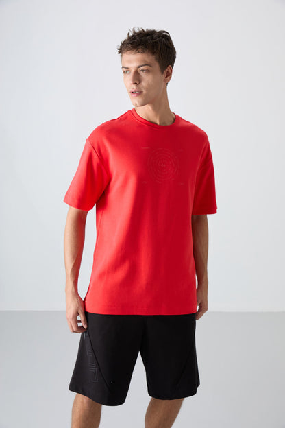 Fiesta Cotton Thick Soft Textured Oversize Fit Printed Men's T-Shirt - 88324