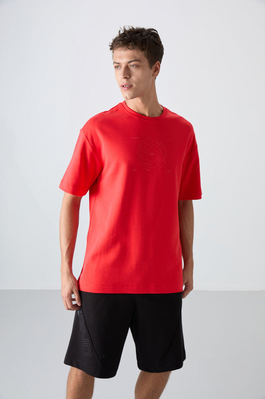 Fiesta Cotton Thick Soft Textured Oversize Fit Printed Men's T-Shirt - 88324