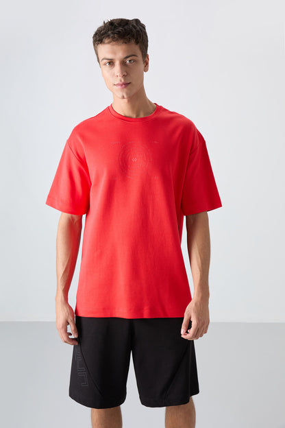 Fiesta Cotton Thick Soft Textured Oversize Fit Printed Men's T-Shirt - 88324