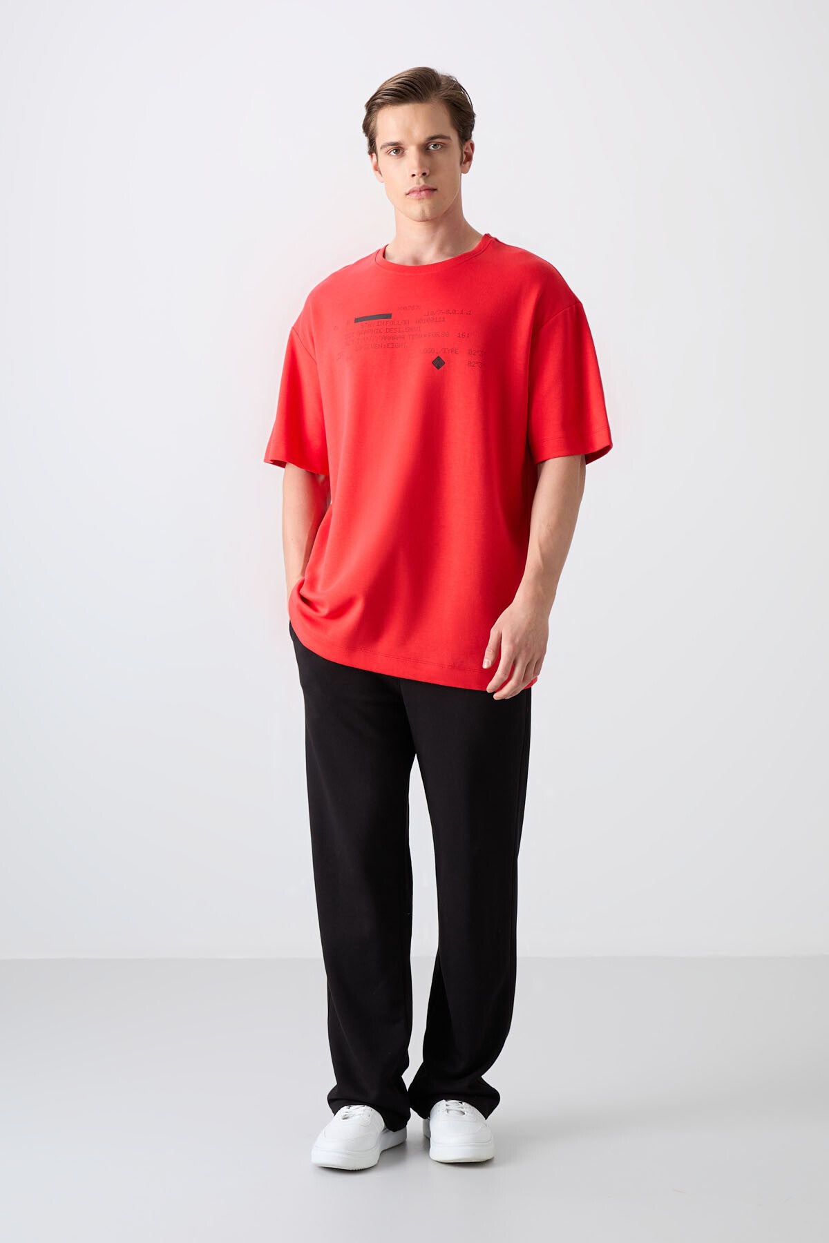 Fiesta Cotton Thick Soft Textured Oversize Fit Printed Men's T-Shirt - 88326