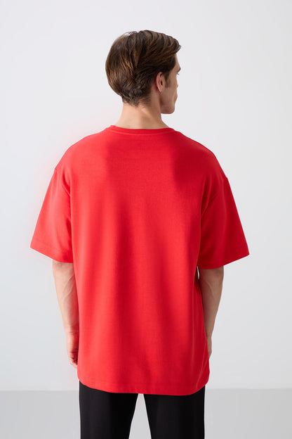 Fiesta Cotton Thick Soft Textured Oversize Fit Printed Men's T-Shirt - 88326