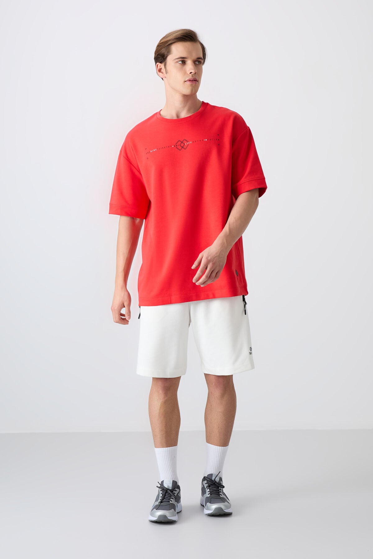 Fiesta Cotton Thick Soft Textured Oversize Fit Printed Men's T-Shirt - 88323
