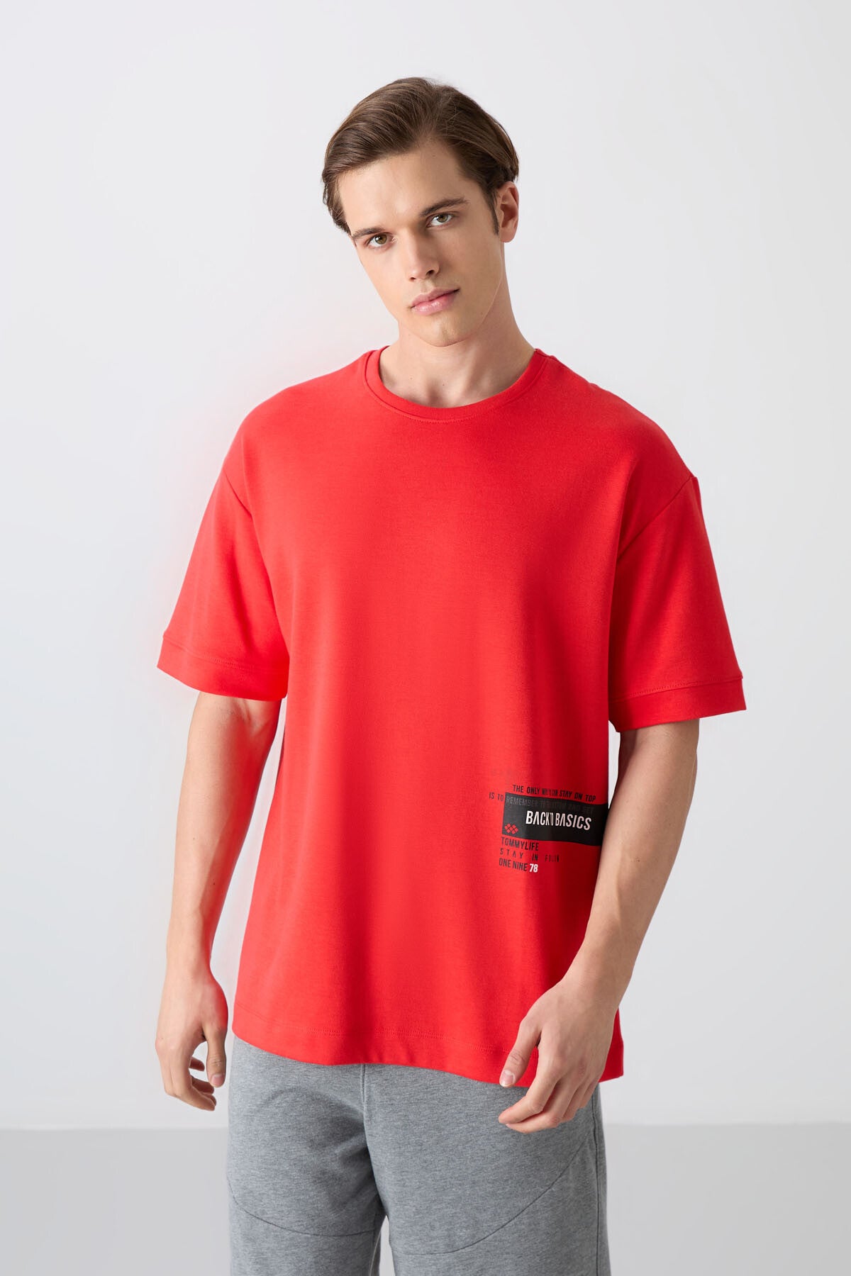 Fiesta Cotton Thick Soft Textured Oversize Fit Printed Men's T-Shirt - 88322