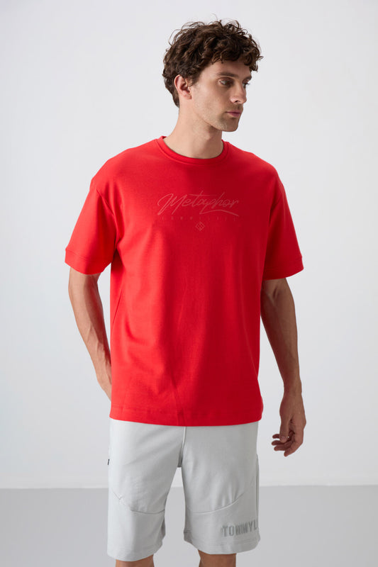 Fiesta Cotton Thick Soft Textured Oversize Fit Printed Men's T-Shirt - 88320