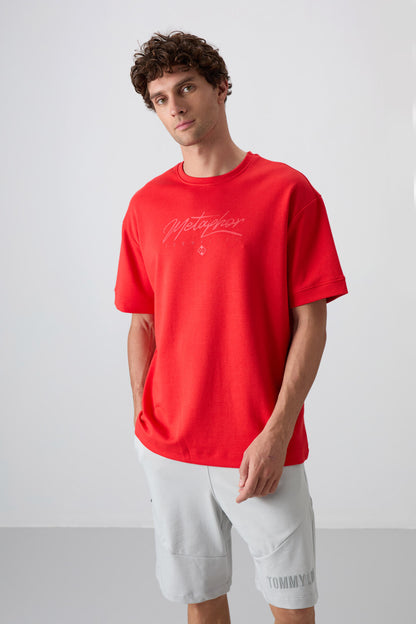 Fiesta Cotton Thick Soft Textured Oversize Fit Printed Men's T-Shirt - 88320