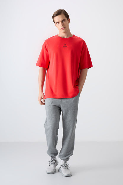Fiesta Cotton Thick Soft Textured Oversize Fit Printed Men's T-Shirt - 88321