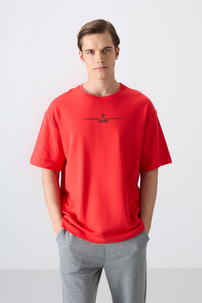 Fiesta Cotton Thick Soft Textured Oversize Fit Printed Men's T-Shirt - 88321