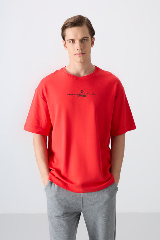 Fiesta Cotton Thick Soft Textured Oversize Fit Printed Men's T-Shirt - 88321