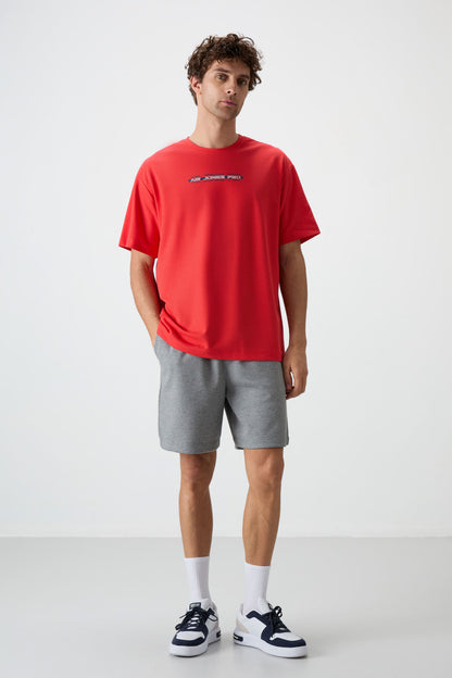 Fiesta Cotton Thick Textured Surface Oversize Fit Printed Men's T-Shirt - 88365
