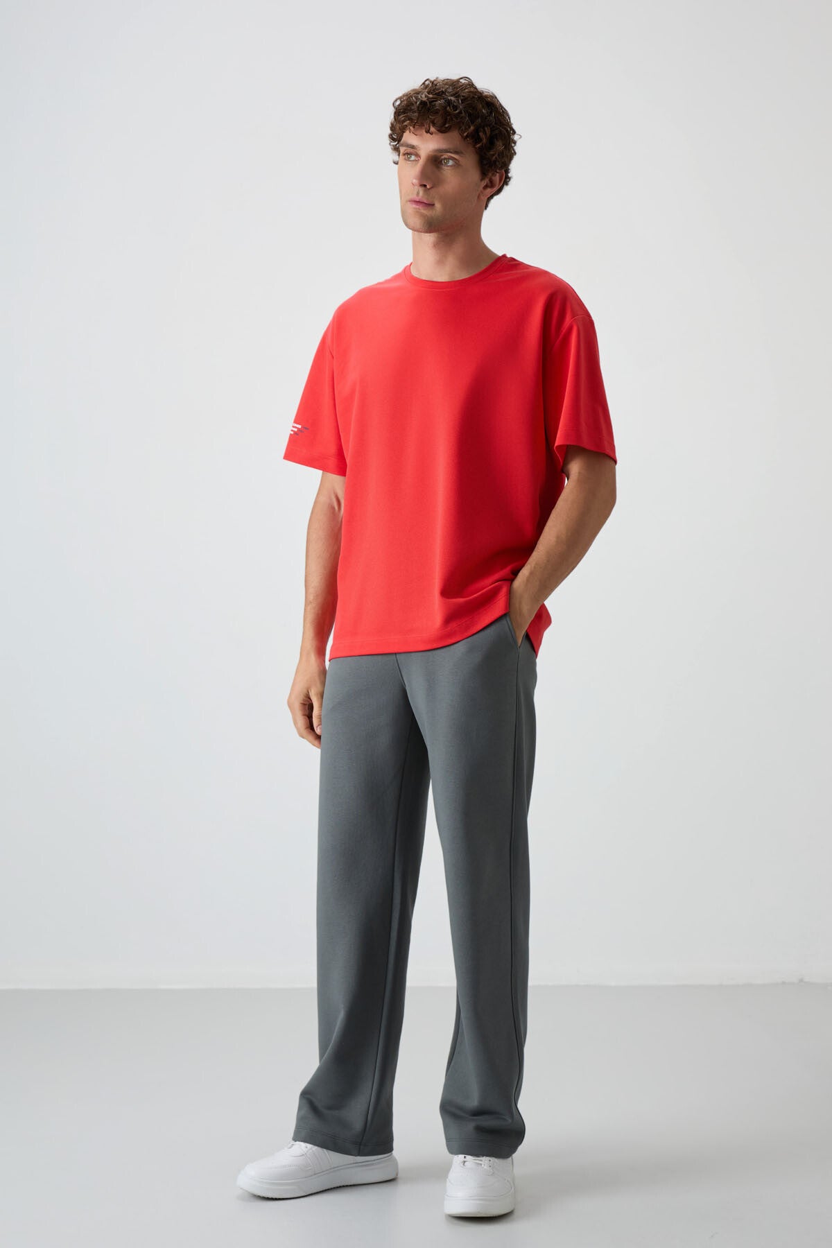 Fiesta Cotton Thick Textured Surface Oversize Fit Printed Men's T-Shirt - 88369