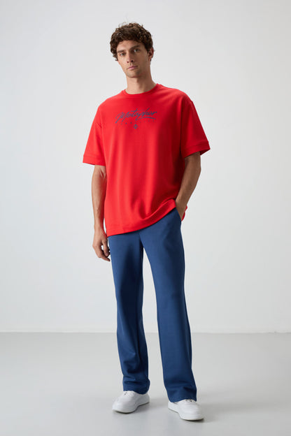 Fiesta-Parliament Cotton Thick Soft Textured Oversize Fit Printed Men's T-Shirt - 88320