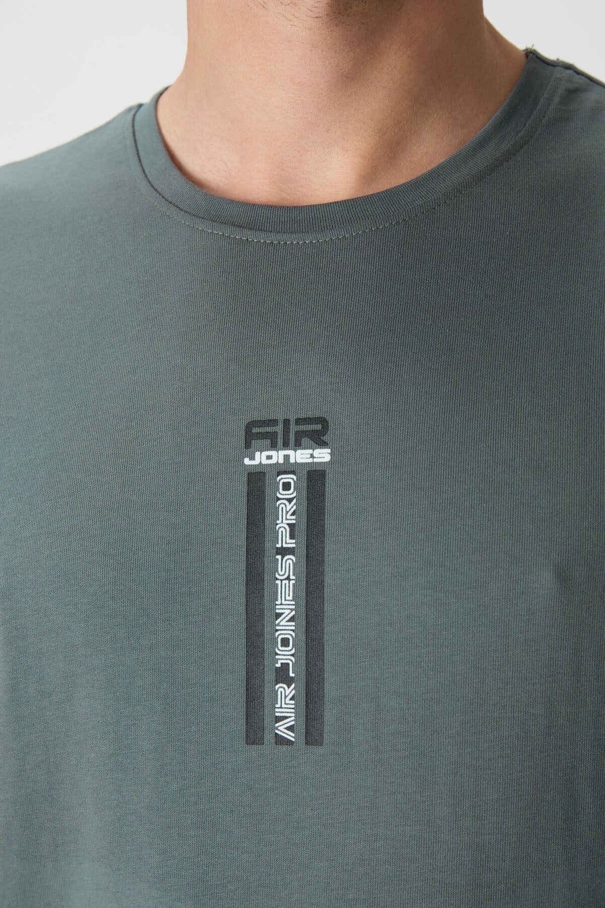 100% Cotton Thick Soft Textured Oversize Fit Printed Men's T-Shirt - 88360