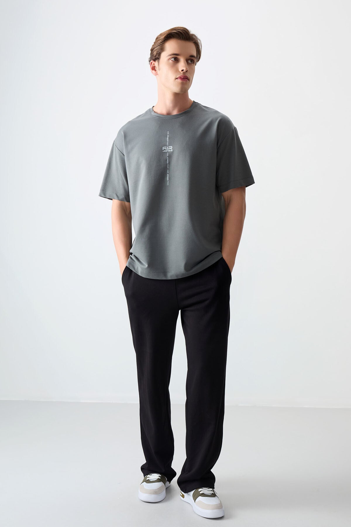 Cotton Right Thick Soft Textured Oversize Fit Printed Men's T-Shirt - 88373