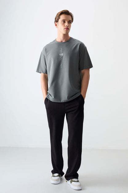 Cotton Right Thick Soft Textured Oversize Fit Printed Men's T-Shirt - 88373