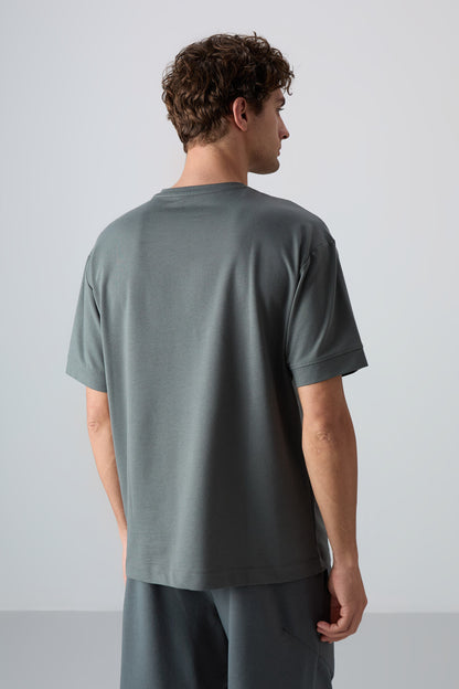 Cotton Right Thick Soft Textured Oversize Fit Printed Men's T-Shirt - 88342