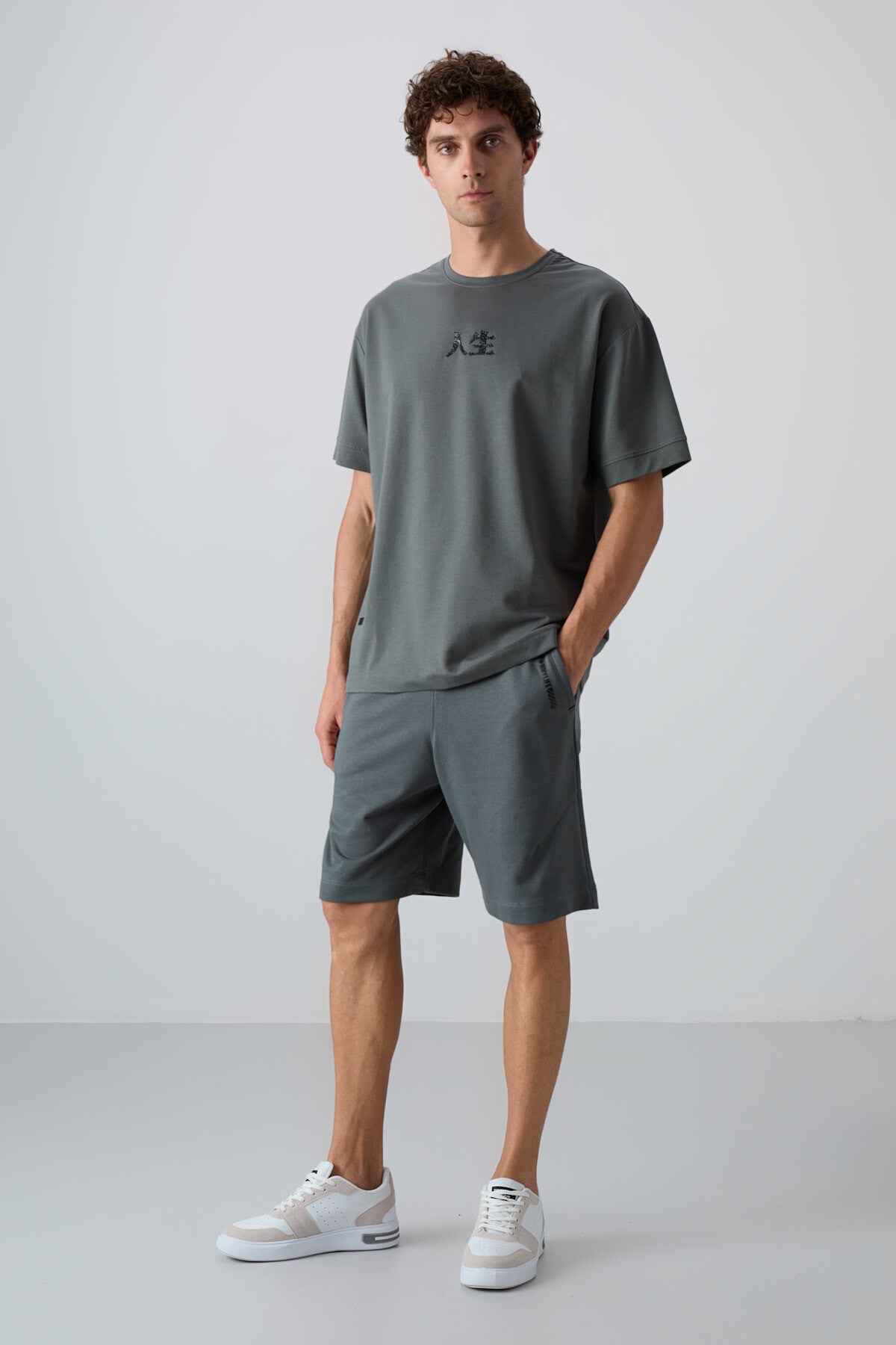Cotton Right Thick Soft Textured Oversize Fit Printed Men's T-Shirt - 88342