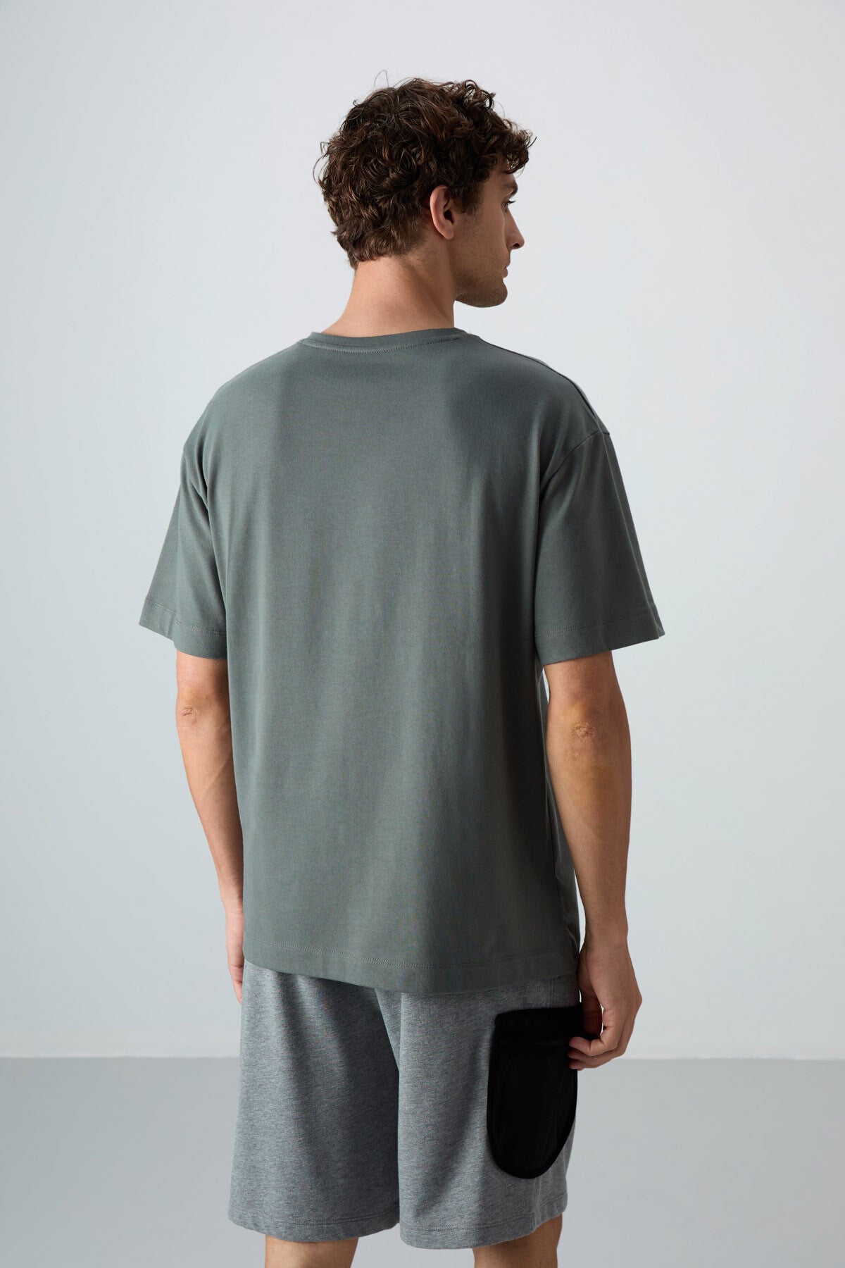 Cotton Thick Soft Textured Oversize Fit Printed Men's T-Shirt - 88330