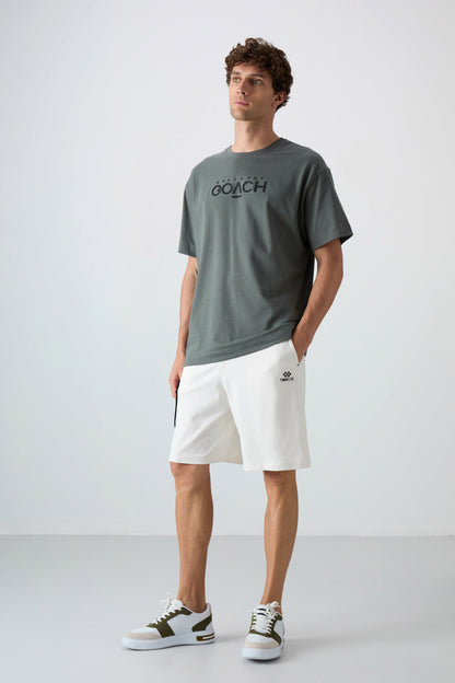 Cotton Right Thick Soft Textured Oversize Fit Printed Men's T-Shirt - 88329
