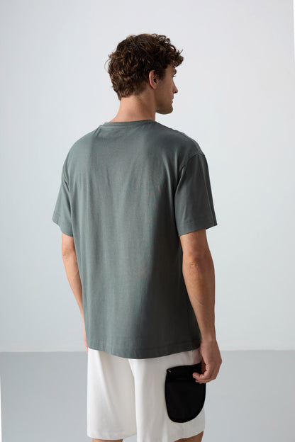 Cotton Right Thick Soft Textured Oversize Fit Printed Men's T-Shirt - 88329