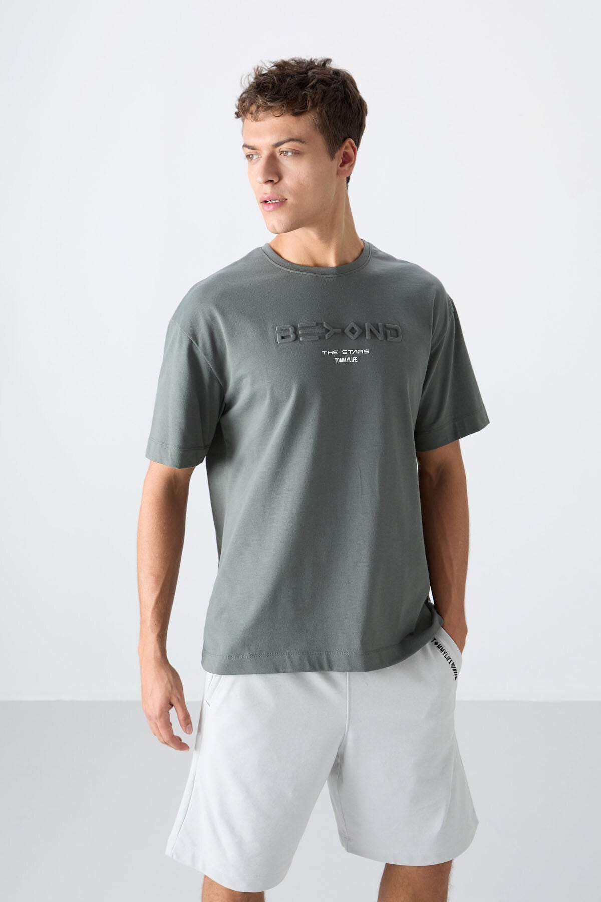 Cotton Right Thick Soft Textured Oversize Fit Printed Men's T-Shirt - 88328