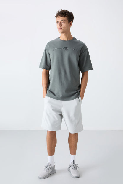 Cotton Right Thick Soft Textured Oversize Fit Printed Men's T-Shirt - 88323