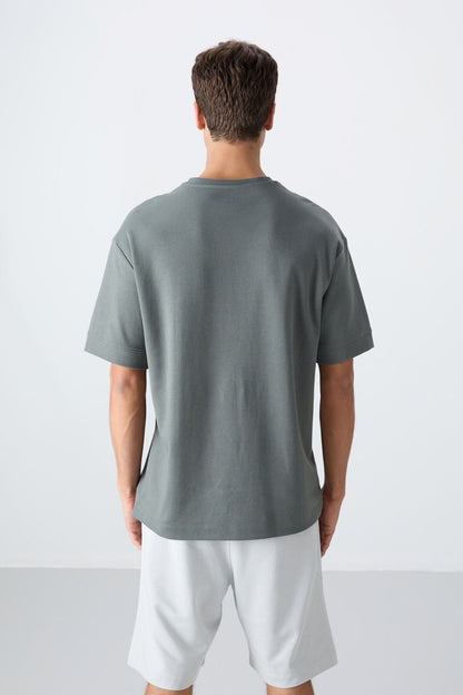 Cotton Right Thick Soft Textured Oversize Fit Printed Men's T-Shirt - 88323
