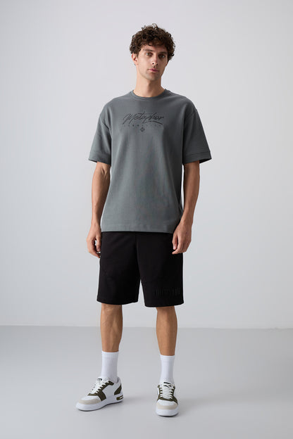 Cotton Right Thick Soft Textured Oversize Fit Printed Men's T-Shirt - 88320
