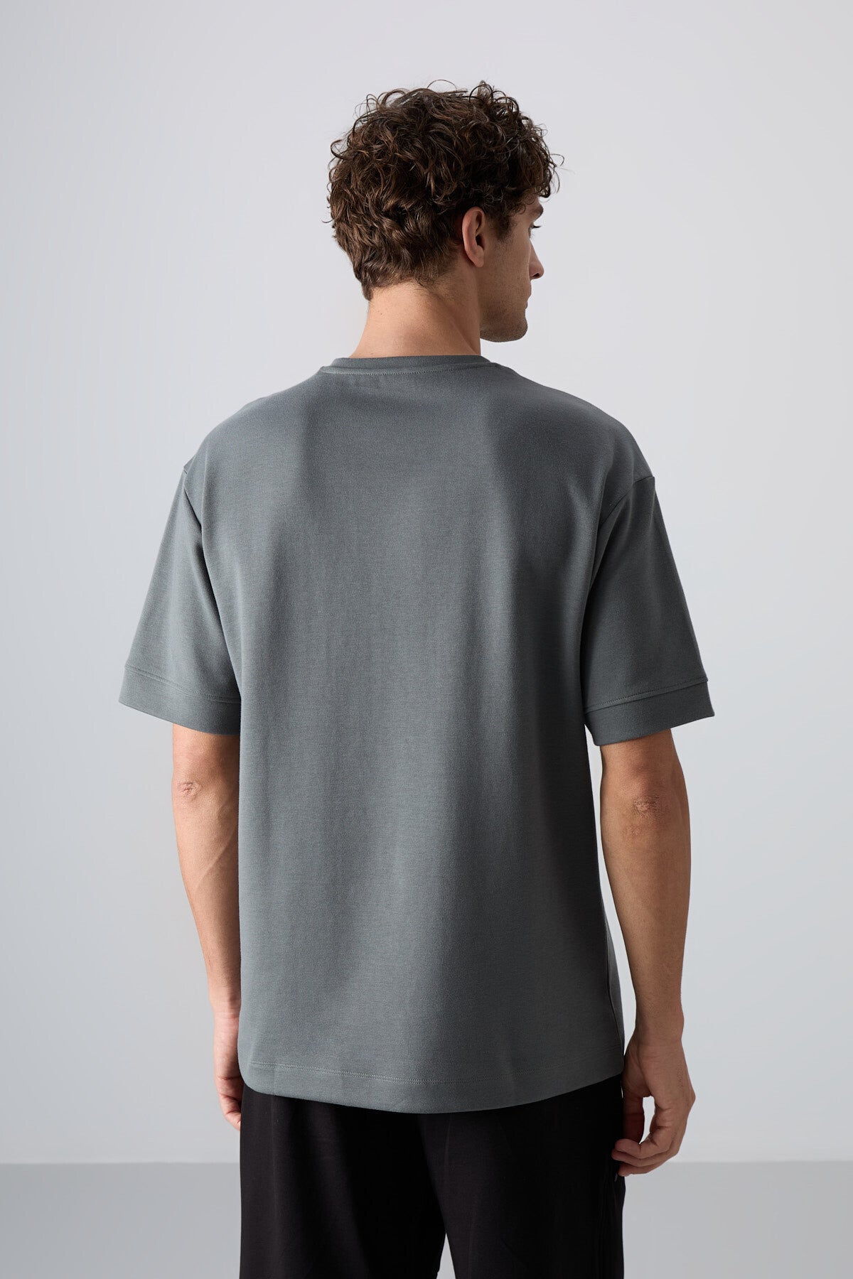 Cotton Right Thick Soft Textured Oversize Fit Printed Men's T-Shirt - 88320